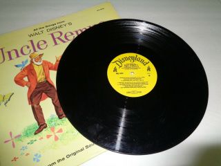 Disneyland Uncle Remus SONG OF THE SOUTH Vinyl Record Sound track USA Made 1963 5