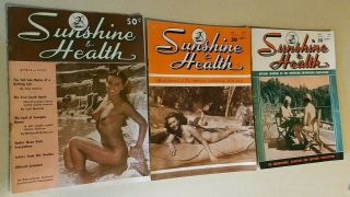 12 Vintage COMPLETE 1949 SUNSHINE & HEALTH Nudist / NATURIST / Nudism MAGAZINES 3
