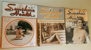 12 Vintage COMPLETE 1949 SUNSHINE & HEALTH Nudist / NATURIST / Nudism MAGAZINES 5