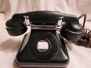Antique Leich Telephone 1920s / 30s Pyramid Art Deco Phone
