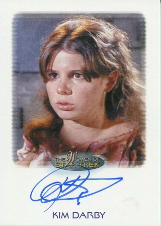 Women Of Star Trek 50th Anniversary Autograph Kim Darby