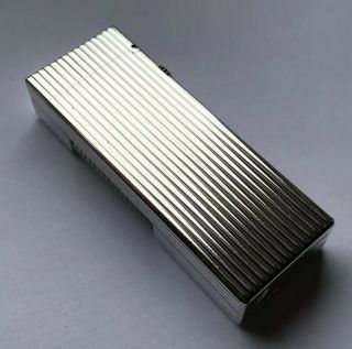 Dunhill Silver ‘Lines’ Rollagas Lighter - Fully Overhauled & Lovely 3