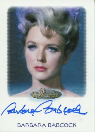 Women Of Star Trek 50th Anniversary Autograph Barbara Babcock