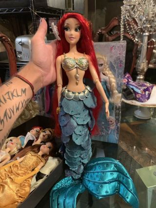Disney Store Limited Edition Le Ariel The Little Mermaid 17 " Doll Rare