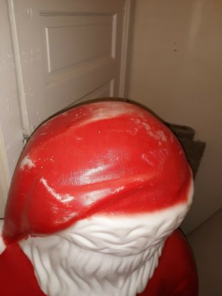 RARE Vintage General Foam Blow Mold 5FtTall Santa Claus w/ Bag of Toys mold C925 8