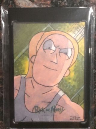 Rick And Morty Trading Card Sketch Season 1 Summer By Adam And Bekah