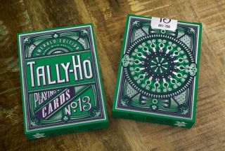 Emerald Tally Ho Playing Cards (limited 700)