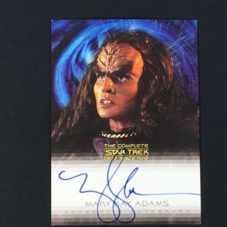 Star Trek Deep Space 9 Quotable Auto Card Mary Kay Adams As Grilka