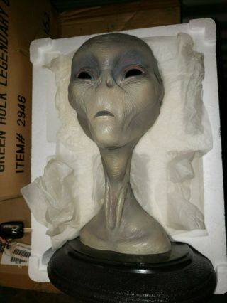 The Grey Real Alien,  Full Size Bust,  Statue,  Ufo,  Bear Den,  Rare