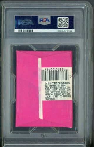 1985 Topps Garbage Pail Kids GPK 1st Series No.  25c Price Wax Pack PSA 8 2
