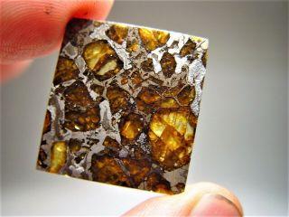 MUSEUM QUALITY CRYSTALS BRAHIN PALLASITE METEORITE 7.  8 GMS 3