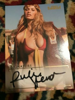 Signed Julie Henderson Si Swimsuit Card