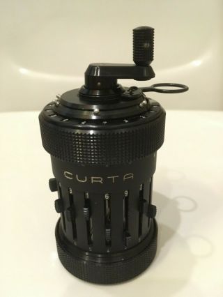 CURTA CALCULATOR Type 1,  serial 66240,  from 1967 with case 6
