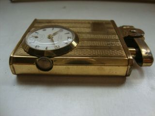 Vintage ECLYDO Pocket Watch Cigarette Lighter Automatic Briquet Benzin Feuerzeug 5