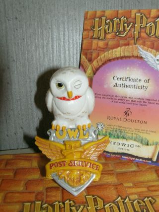 Royal Doulton Harry Potter Hedwig Hpfig16 Boxed With Cert