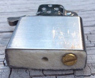 Vintage Zippo Lighter Chrome 16 Hole & Box No.  200 Brush Finish 5