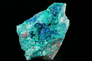 EXTRAORDINARY Shattuckite & Dioptase Crystal Cluster MILPILLAS MINE,  MEXICO 5