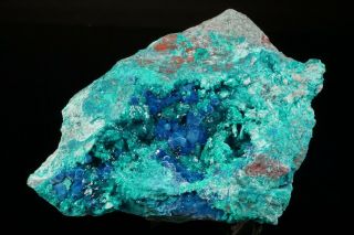 EXTRAORDINARY Shattuckite & Dioptase Crystal Cluster MILPILLAS MINE,  MEXICO 6