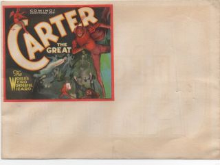 1920s Colorful Carter The Great Magician Advertising Cover