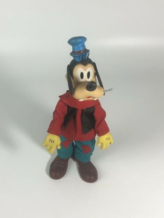 Vintage Walt Disney Productions Hong Kong " Goofy " Vinyl Plastic Figure Poseable