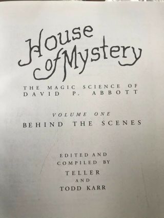 House of Mystery: The Magic Science of David P Abbott 5