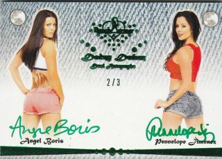 2015 Benchwarmer Daizy Dukez Angel Boris - Pennelope Jimenez Dual Autograph /3