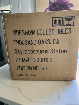 Sideshow Dinosauria Styracosaurus Statue