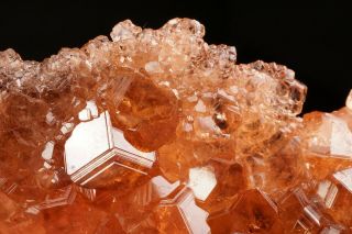 EXTRAORDINARY Hessonite Grossular Garnet Crystal Cluster JEFFREY MINE,  CANADA 2