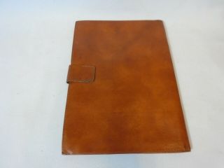 VINTAGE FERRARI DINO BROWN LEATHER OWNER ' S POUCH - - 2