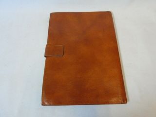 VINTAGE FERRARI DINO BROWN LEATHER OWNER ' S POUCH - - 8