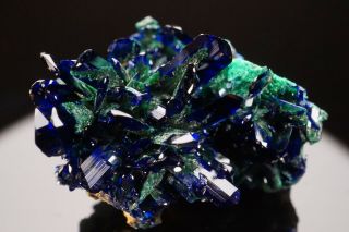 AESTHETIC Azurite & Malachite Crystal Cluster COBRE MINE,  MEXICO - Ex.  Jensen 12