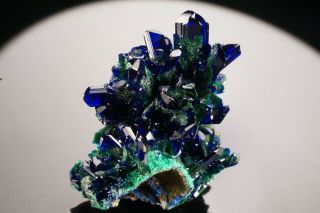 AESTHETIC Azurite & Malachite Crystal Cluster COBRE MINE,  MEXICO - Ex.  Jensen 7