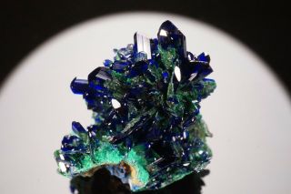 AESTHETIC Azurite & Malachite Crystal Cluster COBRE MINE,  MEXICO - Ex.  Jensen 9