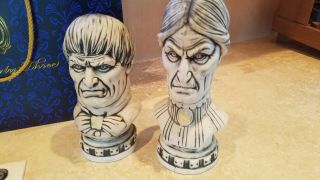 Disneyland Club 33 Haunted Mansion 50th Anniversary Busts Tiki Mugs With Bag