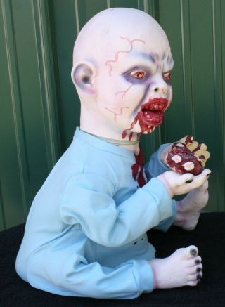 Rare Spirit Halloween Zombie Babies Chewie Motion Activated Gemmy Morbid Prop 6