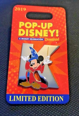 Disneyland Pop - Up Mickey Celebration " K " Le Pin