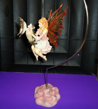 Rare Fairy Figurine Dragonsite Ltd Ed The Gift " Faerie Cat Ornament Nene Thomas