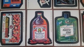 Wacky Packages 1975 Series 15,  Complete Set (30/30) With Checklist