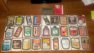 Wacky Packages 1975 Series 15,  Complete Set (30/30) With Checklist 5
