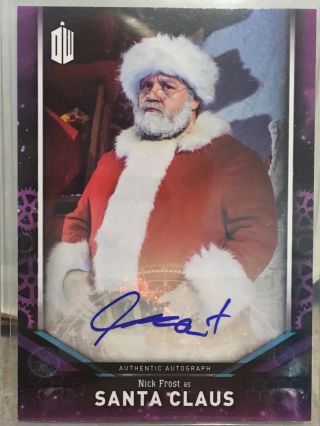 2018 Topps Doctor Who Signature Series Santa Claus Nick Frost Auto