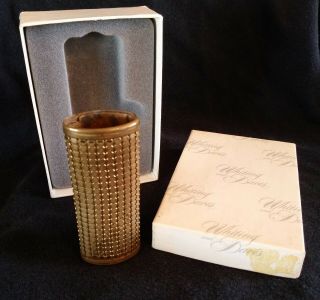 Vintage Gold Whiting & Davis Western Cover Holder Vintage Lighter Case 1984
