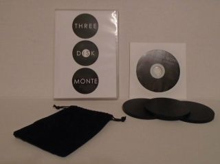 Three Disk Monte (set And Dvd) By Nicholas J.  Johnson - Gambling - Close Up Rare