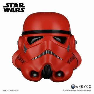 Anovos Star Wars Crimson Stormtrooper Helmet Accessory Statue Figure Mask Bust