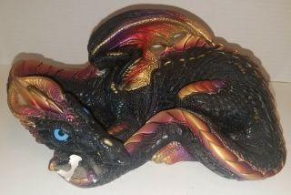 Windstone Editions Black And Gold Mother Dragon Retired