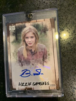 2018 Topps The Walking Dead Lizzie Samuels Brighton Sharbino Auto ’d 73/91