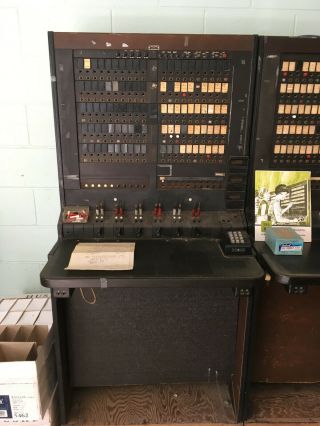 Antique Bell System Western Electric Telephone Switchboard.  1963.  Two. 2