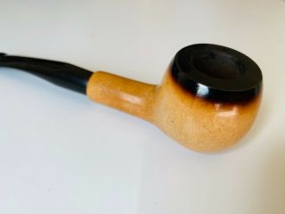 Peterson African Block Meerschaum Smooth Prince Rare Estate pipe 7