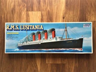 R.  M.  S.  " Lusitania " 1:350 Gunze Sangyo Plastic Model Kit Complete - Cunard Line.