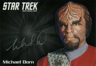 Star Trek Deep Space Nine Heroes & Villains Autograph Michael Dorn And More