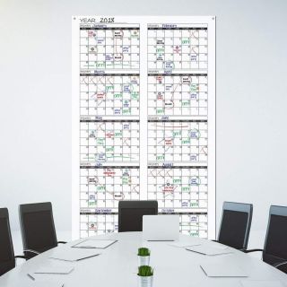 Large Dry Erase Wall Calendar - 2019 Giant Reusable Yearly - Annual 12 Month. 7
